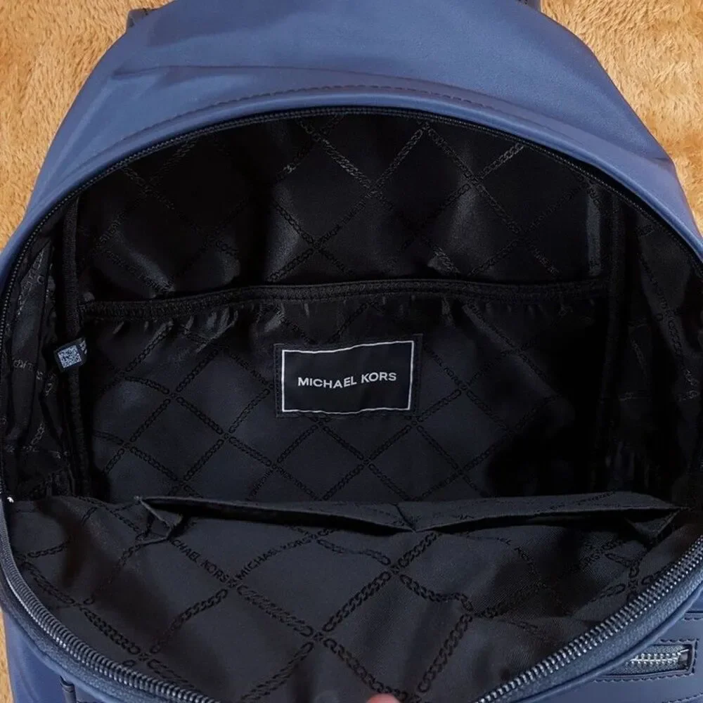 MICHAEL KORS Mens Backpack Blue Nylon MALONE $198